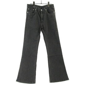 【中古】FUMIKA_UCHIDA フミカウチダ デニムフレアパンツ FU-R-DM-003 STRETCH DENIM FLARED PANTS 日本製 レディース ブラック 黒 38 37000228