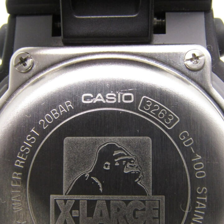 楽天市場】【中古】CASIO G-SHOCK Gショック GD-100 X-LARGE コラボ 