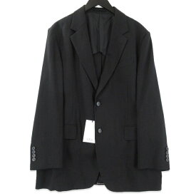 【中古】未使用 YLEVE イレーヴ HEMP ORGANIC COTTON CANVAS JACKET 170-4120007 テーラードジャケット ヘンプ ブラック 黒 5 タグ付きオーガニック コットン キャンバス メンズ 71013351