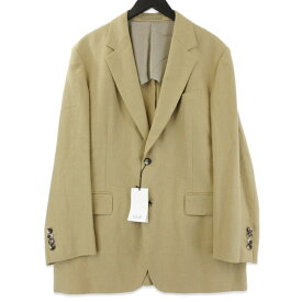 【中古】未使用 YLEVE イレーヴ HEMP ORGANIC COTTON CANVAS JACKET 170-4120007 テーラードジャケット ヘンプ カーキ 5 タグ付きオーガニック コットン キャンバス メンズ 71013352