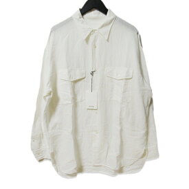 【中古】YLEVE イレーヴ 長袖シャツ 170-4150044 コットン リネン 麻 日本製 ホワイト 白 5 タグ付きメンズ 27111169