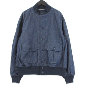 【中古】ENGINEERED GARMENTS エンジニアドガーメンツ A-1 ジャケット Indutrial 8oz Denim 22SS デニム インディゴ M フライトジャケット コットン USA製 メンズ 70016898