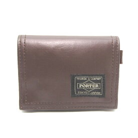 【中古】PORTER ポーター コインケース フリースタイル 707-08230 FREE STYLE COIN CASE 小銭入れ ダークブラウン レザー 28010928