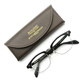 【中古】BJ CLASSIC COLLECTION BJクラシック メガネフレーム SIRMONT 15周年記念 度入り 日本製 サーモント C-1-2 ブラック/シルバーブロウ ブロー スクエア メガネ 眼鏡 サングラス 61003880