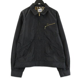 【中古】美品 WACKO MARIA × Lee ワコマリア NYLON 91-B JACKET LB0602 25SS-WMO-LE01 リー ダブルネーム ナイロン ブラック 黒 Lワークジャケット レオパード柄セルロースメンズ 71013967
