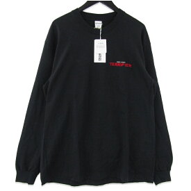 【中古】WACKO MARIA × TERRIFIER ワコマリア 長袖Tシャツ TERRIFIER-WM-LT01 WASHED HEAVY WEIGHT CREW NECK ブラック 黒 L タグ付き LONG SLEEVE T-SHIRT メンズ 18001261