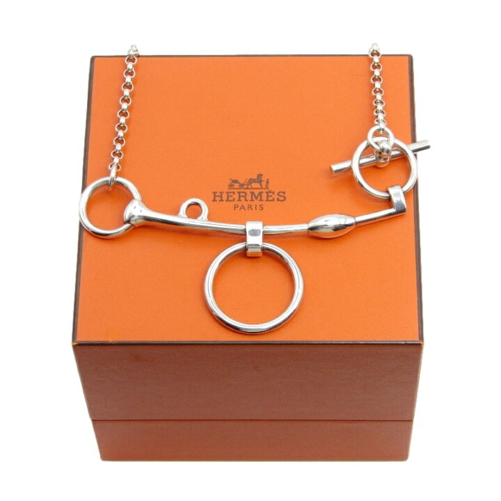 楽天市場】【中古】HERMES エルメス モール ドゥ ブリッド ネックレス 