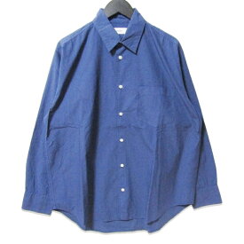 【中古】marka マーカ 長袖シャツ M25C13SH01C REGULAR COLLAR SHIRT 日本製 ネイビー 2メンズ 27111970