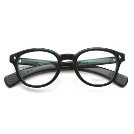 【中古】未使用 ayame アヤメ メガネフレーム NEWOLD 15th Anniversary Edition 日本製 ニューオールド 15周年記念 BK ブラックセルロイド K10メッキSV925鋲 ノー芯 ボスリントン ボストン/ウェリントン メガネ 眼鏡 サングラス 65009667