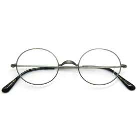 【中古】未使用 OLIVER GOLDSMITH オリバーゴールドスミス メガネフレーム Oval/Pro 46 日本製 オーバル プロ Antique Silver一山ブリッジ メタル メガネ 眼鏡 サングラス 61004970
