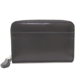 【中古】未使用 Flathority フラソリティ 小銭入れ FM711 水染 オイルコードバン ミニ財布 コインケース 日本製 ブラック 黒 レザー 28012189