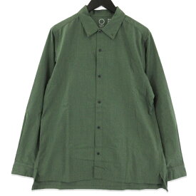 【中古】未使用 山と道 ヤマトミチ Bamboo shirt UNISEX 2026年 バンブーシャツ長袖シャツ トレイルシャツ Kombu Green Mメンズ 71015557