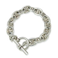 【中古】OVY オヴィ ブレスレット Silver Anchor Chain Bracelet Mサイズ アンカーチェーン Tバー SV925 …