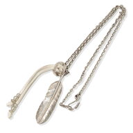 【中古】Dear Blossom ディアブロッサム カスタマイズ ネックレス フェザー 左 大 /ホイール/チェーン F-…