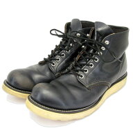 【中古】REDWING レッドウィング US9.5D 27.5cm ラウンドトゥ 8165 四角犬タグ 1998年製 ワークブーツ 90…