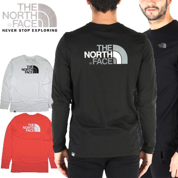 ノースフェイス ロンT メンズ EASY TEE ヨーロッパモデル Tシャツ 長袖 並行輸入品 ティーシャツ FACE NORTH ブランド NF0A2TX1 通常便なら送料無料 ロゴ THE