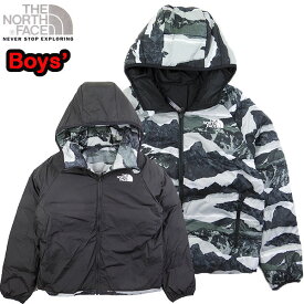ノースフェイス ダウン キッズ アウター ジャケット THE NORTH FACE BOYS North Down Hooded Jacket リバーシブル 2023冬 新作 迷彩 ブランド NF0A82XZ