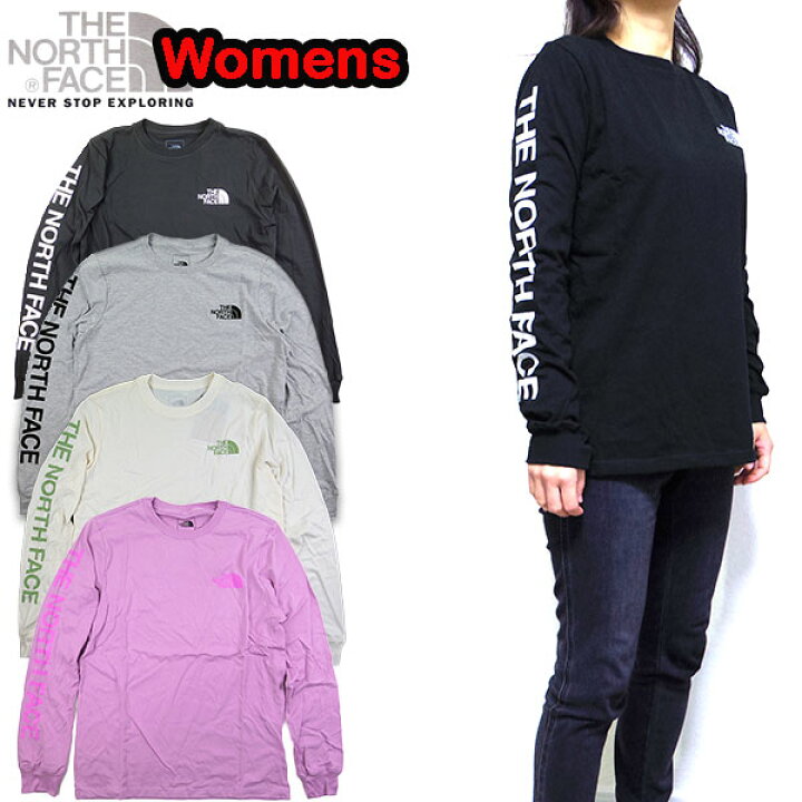 楽天市場】ノースフェイス ロンt レディース 秋 XS-L Tシャツ 長袖 白 