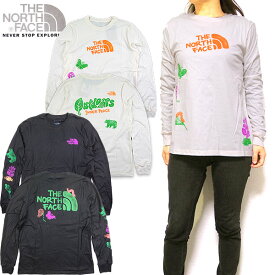 ノースフェイス tシャツ レディース 長袖 Outdoors Together Tee THE NORTH FACE 2024春 新作 NF0A86V5