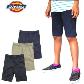 ディッキーズ ハーフパンツ キッズ 夏 スリム ボーイズ KR701 BOYS Slim Fit Flat Front Short ブランド