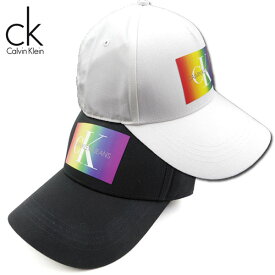 カルバン・クライン キャップ 帽子 メンズ レディース MONOGRAM STRUCTURED TWILL CAP レインボー プライド 40HH944 スナップバック