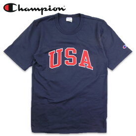 チャンピオン tシャツ メンズ 半袖 USA Champion ビッグロゴ HERITAGE TEE 厚手 ヘリテージ T1919P