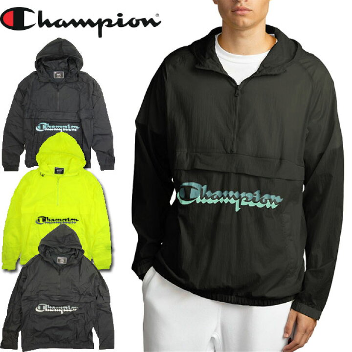 Storing Blijkbaar Druipend 楽天市場】チャンピオン アウター ウィンドブレーカー パーカー メンズ Champion ジャケット USA Manorak Jacket V0180  アノラック USモデル : ＲＥＡＳＯＮ