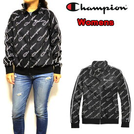 チャンピオン アウター ジャージ レディース トラックジャケット Champion USモデル 総柄 Track Jacket Allover J4352P XS S M L