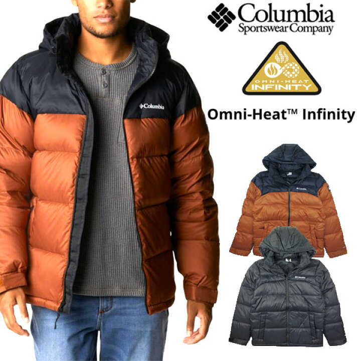 コロンビア アウター メンズ オムニヒート ダウンジャケット Columbia Infinity Summit Oh Double Wall Down Hooded Jacket Seal限定商品