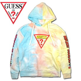 ゲス GUESS パーカー ディズニー メンズ レディース スウェット TRIANGLE LOGO セール ML1K7777DM タイダイ