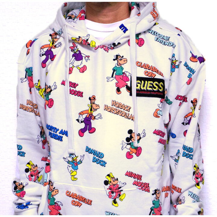 楽天市場 ゲス Guess パーカー ディズニー メンズ レディース スウェット 総柄 Ml1k7778dm ブランド ｒｅａｓｏｎ