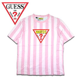 ゲス GUESS Tシャツ ミッキー ディズニー メンズ レディース ML2K7773DM Triangle Logo Striped セール ブランド