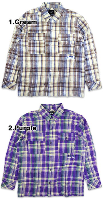 楽天市場】ハフ ネルシャツ 長袖 HUF BANKS FLANNEL SHIRT チェック 