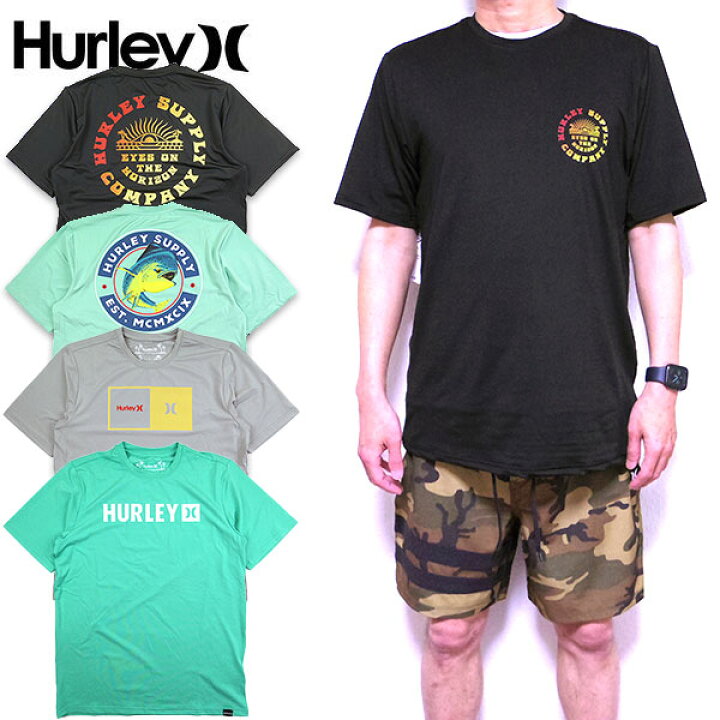 楽天市場】ハーレー ラッシュガード 半袖 メンズ HURLEY tシャツ 水着 