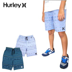 �n�[���[ HURLEY �L�b�Y �n�[�t�p���c �� BOYS PRINTED PULL ON SHORT �u�����h �j�̎q �Z�p��