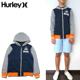 ハーレー パーカー キッズ ジップ スウェット HURLEY BOYS CRAETURE VARSITY HOODIE 男の子 ブランド ワッペン