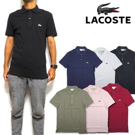 ラコステ ポロシャツ メンズ 半袖 LACOSTE スリムフィット PH4012 ブランド Slim Fit Pique Polo ゴルフ S M L XL