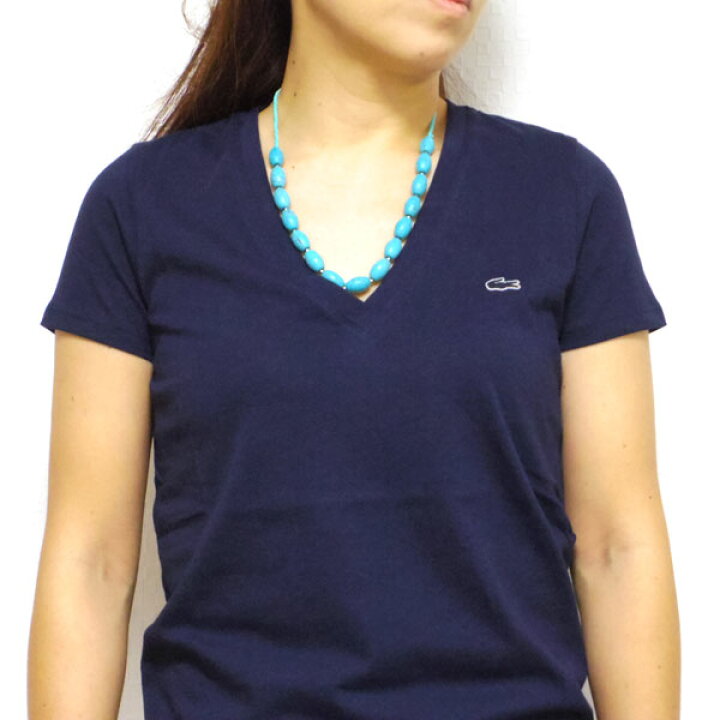 楽天市場】ラコステ レディース Tシャツ LACOSTE Vネック Womens V  