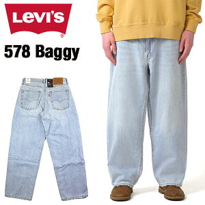 ���[�o�C�X �o�M�[�W�[���Y �f�j�� LEVIS 578 BAGGY JEANS ���C�h�f�j�� A47500022 2025�H