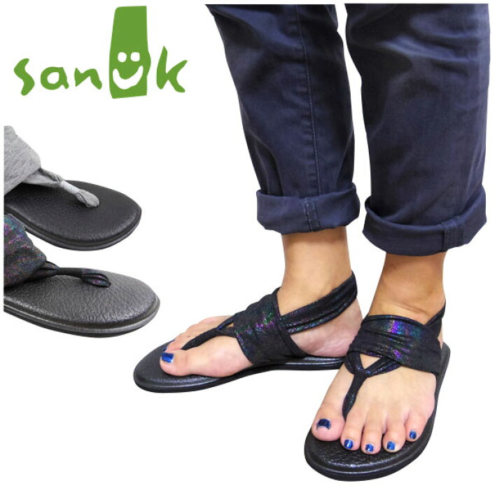 楽天市場】Sanuk サヌーク レディース サンダル YOGA SLING 2 METALLIC 