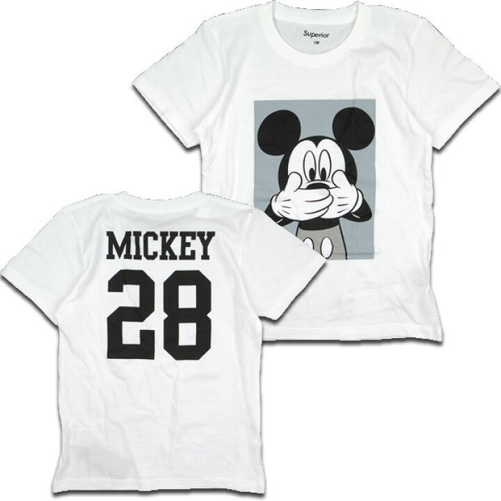 楽天市場】ミッキー キッズ Tシャツ 半袖 SUPERIOR 28 Disney コラボ