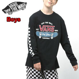 バンズ キッズ Tシャツ 長袖 ロンt VANS BOYS OLD SKOOL COMPLETE TEE オールドスクール セール 男の子 ティーシャツ