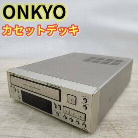 【中古】ONKYO オンキヨー（オンキョー）　K-505-S　オートリバース・カセットデッキ　ドルビーB/C NR