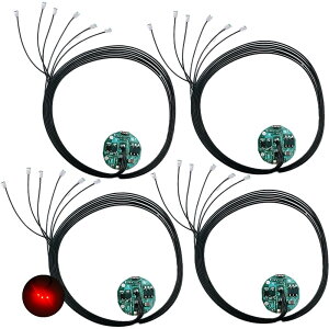 LED ���C�X�C�b�` ���[�h�� 6�{ �d�� 4�Z�b�g �_�� �_�� �{�^���d�r (CR927�Ή�) �͌^ �v�����f�� �t�B�M���A �W�I���} ���C�g �ɏ� (���b�h 6)