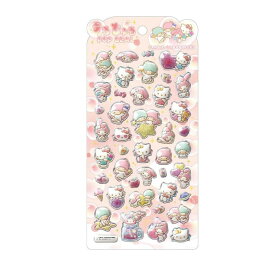クラックス CRUX うるちゅる ポップシール ハローキティ リトルツインスターズ マイメロディ ぷっくり 立体 ホログラム スマホデコ 痛バ 推し活 ステッカー 125917 サンリオ 【125917】
