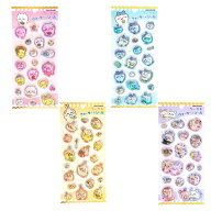 ちいかわ ウォーターインシール 全4種 シール ぷっくり 立体 カプセル スパンコール 金箔 ステッカー 痛…