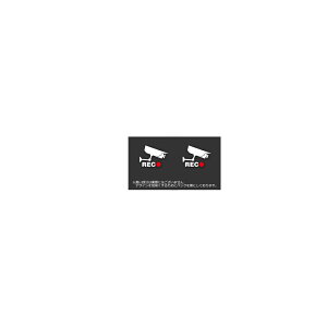 送料無料 REC カメラ 2枚 セット ステッカー 録画 あおり運転 事故防止 ドライブレコーダー ドラレコ