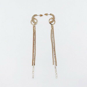 �y���[���֑Ή��\�z���C���X�g�[�� �����O �`�F�[�� �L���L�� �s�A�X �C�������O �S�[���h Earrings ���f�B�[�X