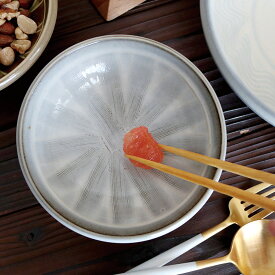 小石原焼 小石原焼き 櫛目 5寸鉢 白 青フラシ 15cm マルダイ窯 陶器 鉢