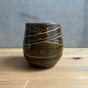 小石原焼 小石原焼き フリーカップ 藁刷毛文様 ゆのみ B 焼酎カップ ビアカップ 酎ハイ コーヒーカップ やままる窯 梶原匠太朗 陶器 器 食器